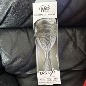 WET BRUSH ORIGINAL DETANGLER Watercolor Waves Black NEW